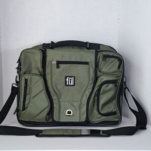 FUL Padded Laptop Messenger Bag Carry On With Shoulder Strap